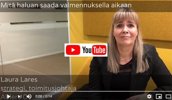 Laura Lares kertoo videolla, mitä haluaa valmennuksillaan saada aikaan. Laura Lares, video, Youtube.