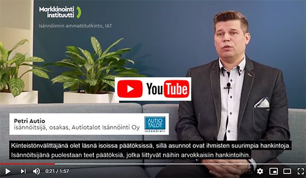 Petri Aution kokemuksia isännöinnin ammattitutkinnosta. Katso video. Petri Aution kokemuksia isännöinnin ammattitutkinnosta. Katso video.
