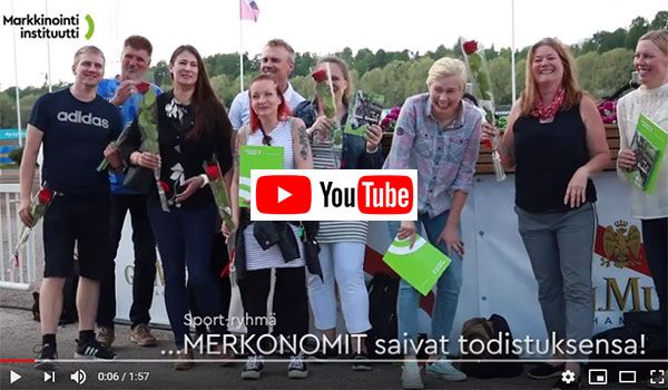 Sporttimerkonomit kertovat videolla kokemuksiaan koulutuksesta.